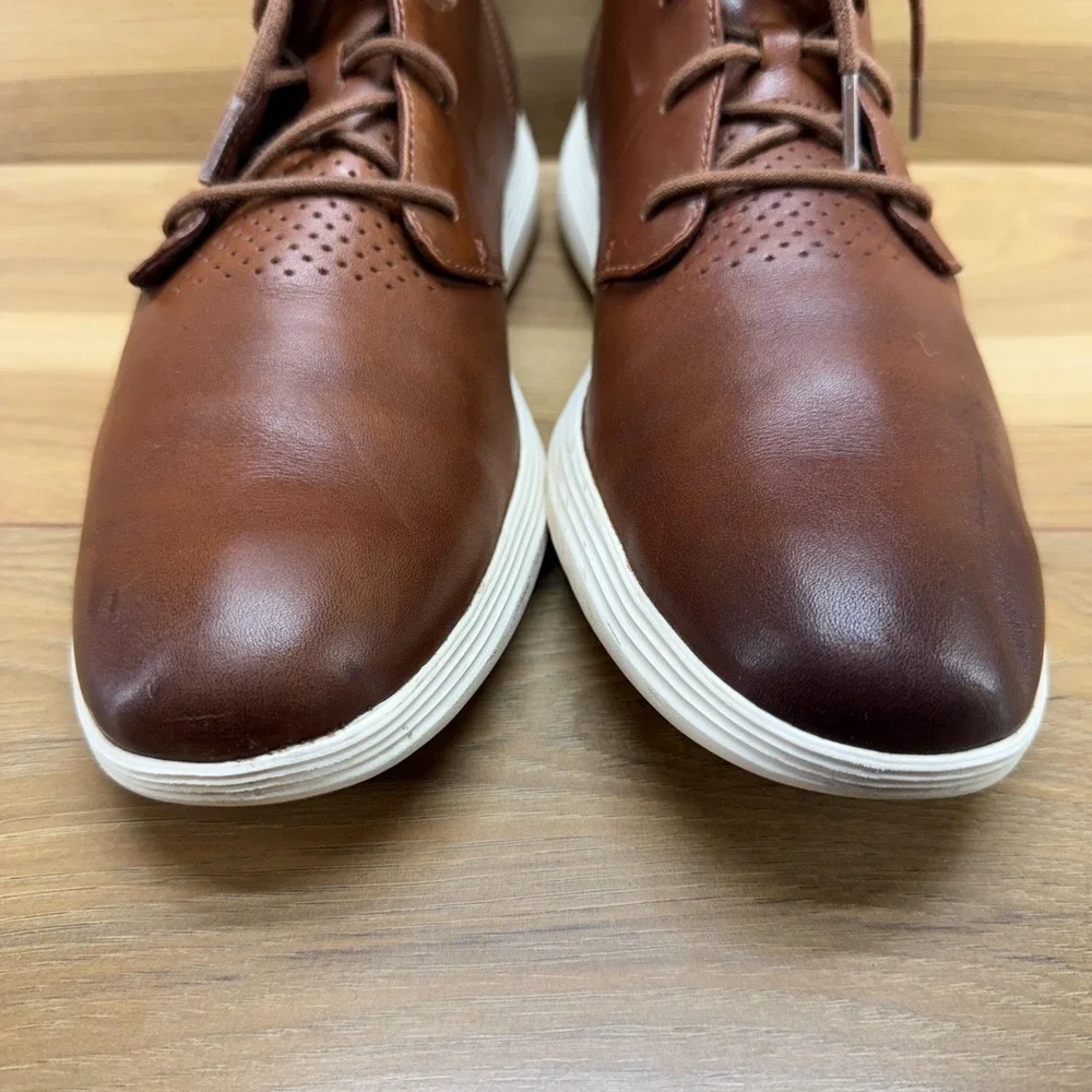Cole Haan Grand Tour Chukka Boots Mens 10 M Brown Leather Business Casual Modern